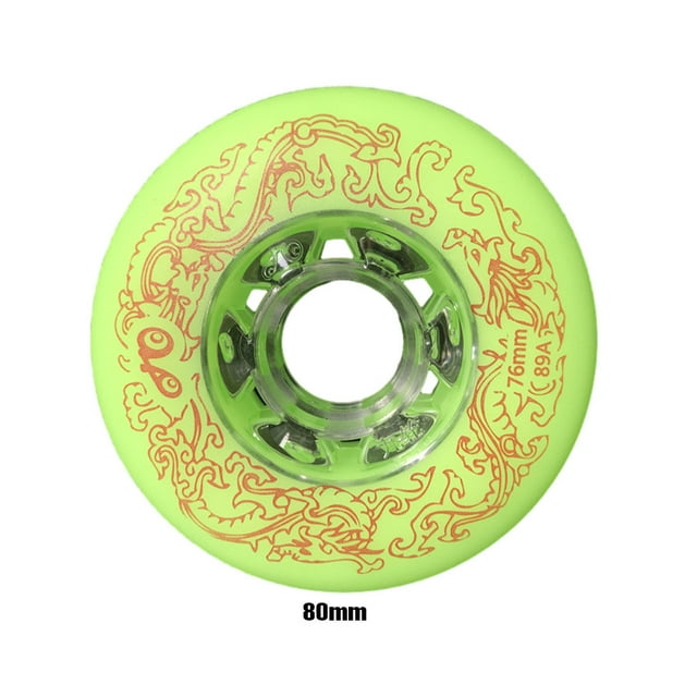 VONKY 1/2/3/5 2 Pcs Roues Élastiques et Résistantes à l'Usure Freestyles Roues Durables Vertes 80mm 1 Pce