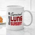 thumbnail image 3 of CafePress - Lung Surgery Survivor Mug - 11 oz Ceramic Mug - Novelty Coffee Tea Cup, 3 of 4