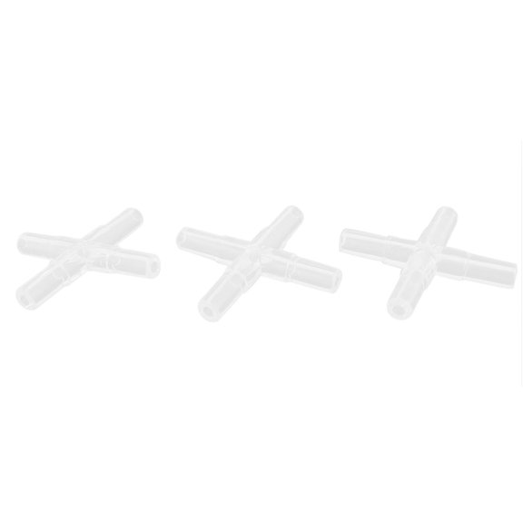 100-Piece Plastic Airline Tubing Connectors - Straight Connectors For Aquariums, Air Pumps