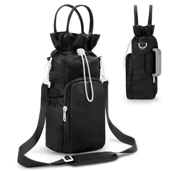 40Oz Insulated Water Bottle Holder With Strap & Phone Pouch, Adjustable Sling Bag For 40Oz Tumbler, Water Bottle Carrier With Premium Material For Walking, Hiking, Camping For