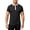 Black, variant on Breathable Shirt for Running and Workout Solid Peak Lap Style Performance for Training T Shirt with Pocket for Men S