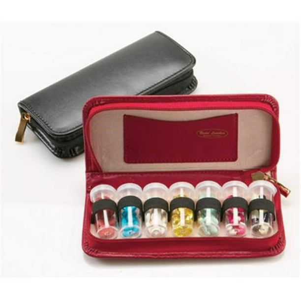 Budd Leather 7 Vial Pill Case