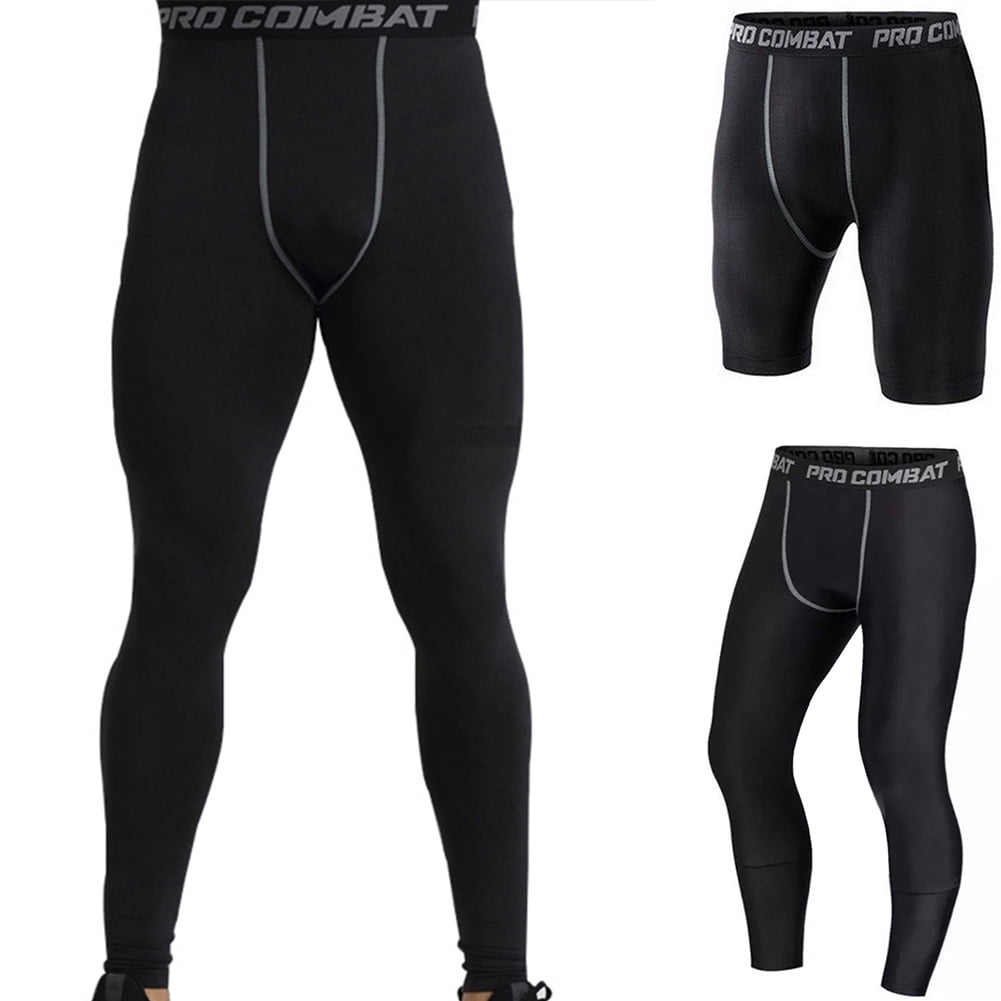 Details about   Compression Pants Men Running Sports Gym Fitness Jogging Quick Dry Tight Workout 