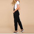 thumbnail image 3 of Baberdicy Womens Jeans Casual Rompers Pants Overalls Bib Hole Demin Jeans Denim Women Straps Trousers Women's Jeans Jumpsuit Black, 3 of 8