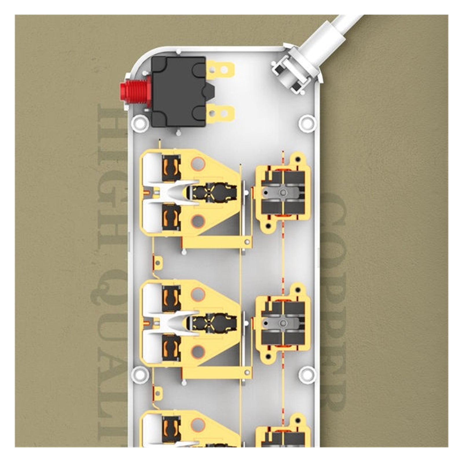 Surge Protector 4 Outlets Power Strip With 4 USB Phone Charger Switch Electric Extension Socket Network Filter