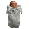 Wonder Nation Baby Boy or Girl Unisex Cable Knit Snuggle Sack Baby Shower Gift Set