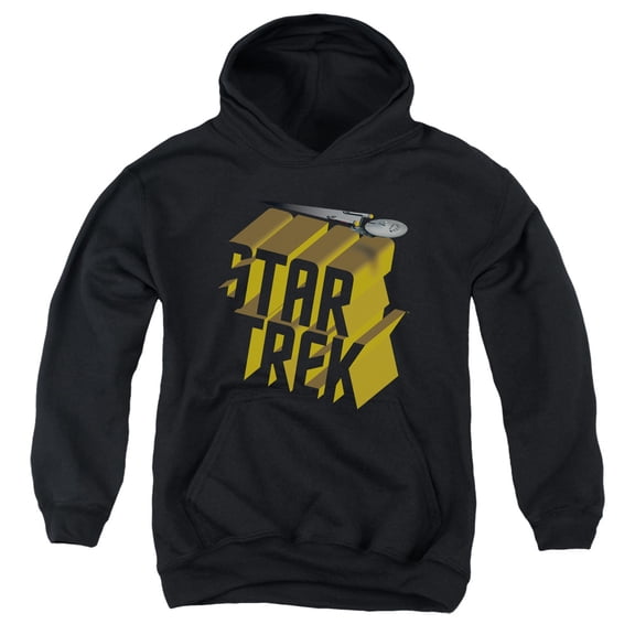 Star Trek - 3D Logo - Youth Hooded Sweatshirt - Medium