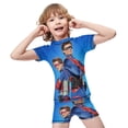 thumbnail image 4 of Henry Danger Boys Two Piece Swimsuit Kids Swimwear Set Short Sleeve Bathing Suit Trunks And Shirt, 4 of 7