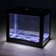 thumbnail image 4 of 2xMini Fish Tank LED Light Clear Adorno Acuario Oficina Escritorio Decoración Negro Yinane Tanque de acuario de escritorio, 4 of 8
