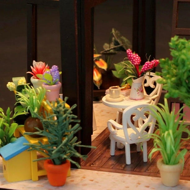Flever Dollhouse Miniature DIY House Kit Creative Room with