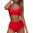 thumbnail image 3 of kamemir Womens Swimsuits Tankinis Swimsuit For Women Two-Piece Swimwear(Red,M), 3 of 6