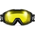 thumbnail image 2 of FEISEDY Ski Goggles, OTG Snow Sport Goggles for Adult Youth, Anti-Fog UV400 Protection Bendable Dual-Lenses B2961, 2 of 14