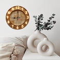 thumbnail image 6 of Luxury Illuminated Wall Clock Roman Numerals Decor 10-Inch Silent Wooden Wall Clock, Battery Operated (AA Batteries Not Included), Artistic Home Decor, 6 of 7