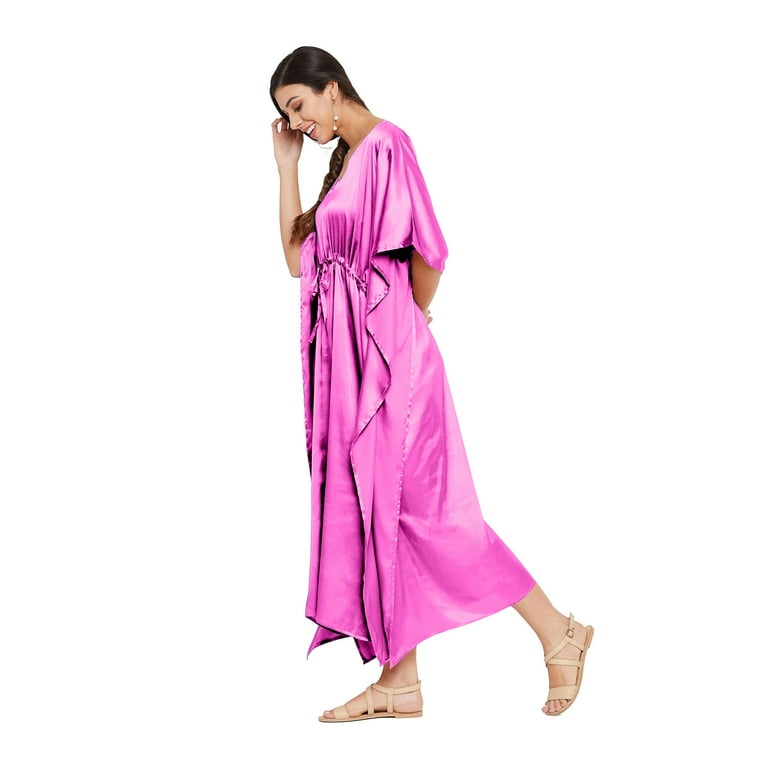 satin silk kaftan dress Green Pure Silk Kaftan Dress Design by STEPHANY at Pernia's Pop Up Shop 2026