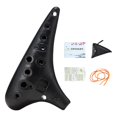 thumbnail image 4 of Ocarina de 12 agujeros con bolsa de almacenamiento, práctica y portátil, instrumento de ocarina C para niños, ideal para principiantes y amantes Negro, 4 of 8