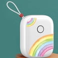 thumbnail image 3 of Portable Thermal Printer Mini Printer with Stickers Printer for Storage Office Home White, 3 of 8