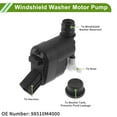 thumbnail image 4 of Unique Bargains Windshield Washer Pump with Grommet for for Genesis GV70 2022-2023  Front Washer Fluid Pump Windshield Wiper pump No.98510M4000 Black,White 1 Set, 4 of 7