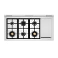 thumbnail image 4 of Bertazzoni Her486btfgmt Heritage 48" Wide 7.1 Cu. Ft. Free Standing Gas Range - Nero, 4 of 4
