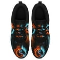 thumbnail image 2 of Fire Burning Yin Yang Shoes for Men Women Running Sneakers Breathable Casual Sport Tennis Shoes Gift for Him Her Black Size 4.5, 2 of 5