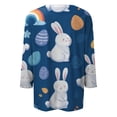 thumbnail image 5 of Easter Shirts for Womens 3/4 Sleeve Bunny Graphic Print Cute Tees Womens Eggs Casual Summer Crew Neck T-Shirts M, 5 of 5