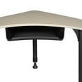 thumbnail image 4 of 28" Boomerang Height Adjustable School Desk with Book Storage - Maple, 4 of 6