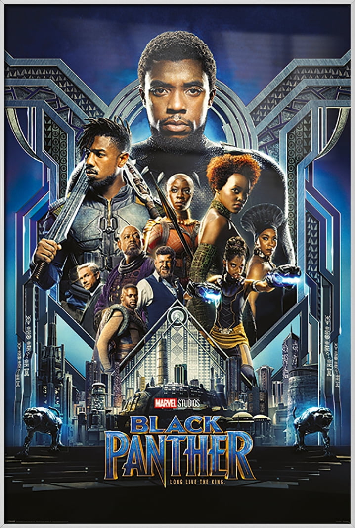 Black Panther Movie Posters FRAMED MARVEL Avengers Film Art Print for Home Decor 