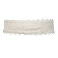 thumbnail image 2 of eVogues Plus size Faux Leather Obi Waistband Sash Belt Lace Detail Off White, 2 of 4