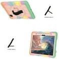 thumbnail image 4 of Rugged Case for iPad Pro 11 Inch 5th Generation 2024 (A2837 / A3006), Heavy Duty Protection Case with Shoulder Strap + Pencil Holder + 360° Rotating Hand Strap + Kickstand 3 In 1 Cover, Coral, 4 of 11
