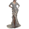 thumbnail image 1 of Women's Sparkle Sequin Slim Maxi Evening Dress, 1 of 3