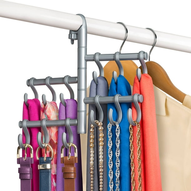 Lynk® Hanging Pivoting Belt Rack Belt, Tie, Closet Organizer