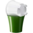 thumbnail image 5 of Decopots Plastic Round Modern Flower Pot with Drainage Planter, Green Gold White, 5.5" (Set of 3), 5 of 6