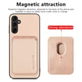 thumbnail image 5 of K-Lion for Samsung Galaxy A25 5G Case with Card Holder,Luxury Heavy Duty Shockproof Rugged 2 in 1 Magnetic Detachable Wallet Back Cover Slim Microfiber Lining PU Leather Case for Women Girls,Khaki, 5 of 9