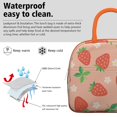 thumbnail image 3 of Office Lunch Cooler Bag for Women Men,Insulated Lunch Bag for Work for for Outdoor Activities (Strawberry ), 3 of 7