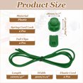thumbnail image 2 of Uxcell 2 Count Elastic Shoe Laces, No Tie Shoelaces Green, 2 of 6