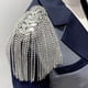 thumbnail image 4 of Accesorios de ropa con incrustaciones de diamantes, accesorios para trajes, charreteras con borlas de metal, 4 of 6