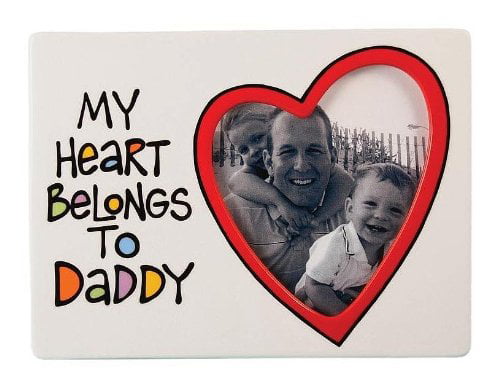My Heart Belongs to Daddy Picture Frame Gift for Dad Picture Frame