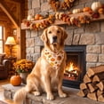 thumbnail image 6 of AYktou Fall Dog Bandanas, Thanksgiving Pet Bandana Reversible Adjustable Dog Neck Scarf, Cute Washable Pet Scarves for Halloween Holiday Parties Photography Medium Large Dogs Festive Dress Up, 6 of 6