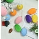 thumbnail image 5 of Juego de 12 Huevos de Pascua de Plástico Flocado de 6 Cm., 5 of 7