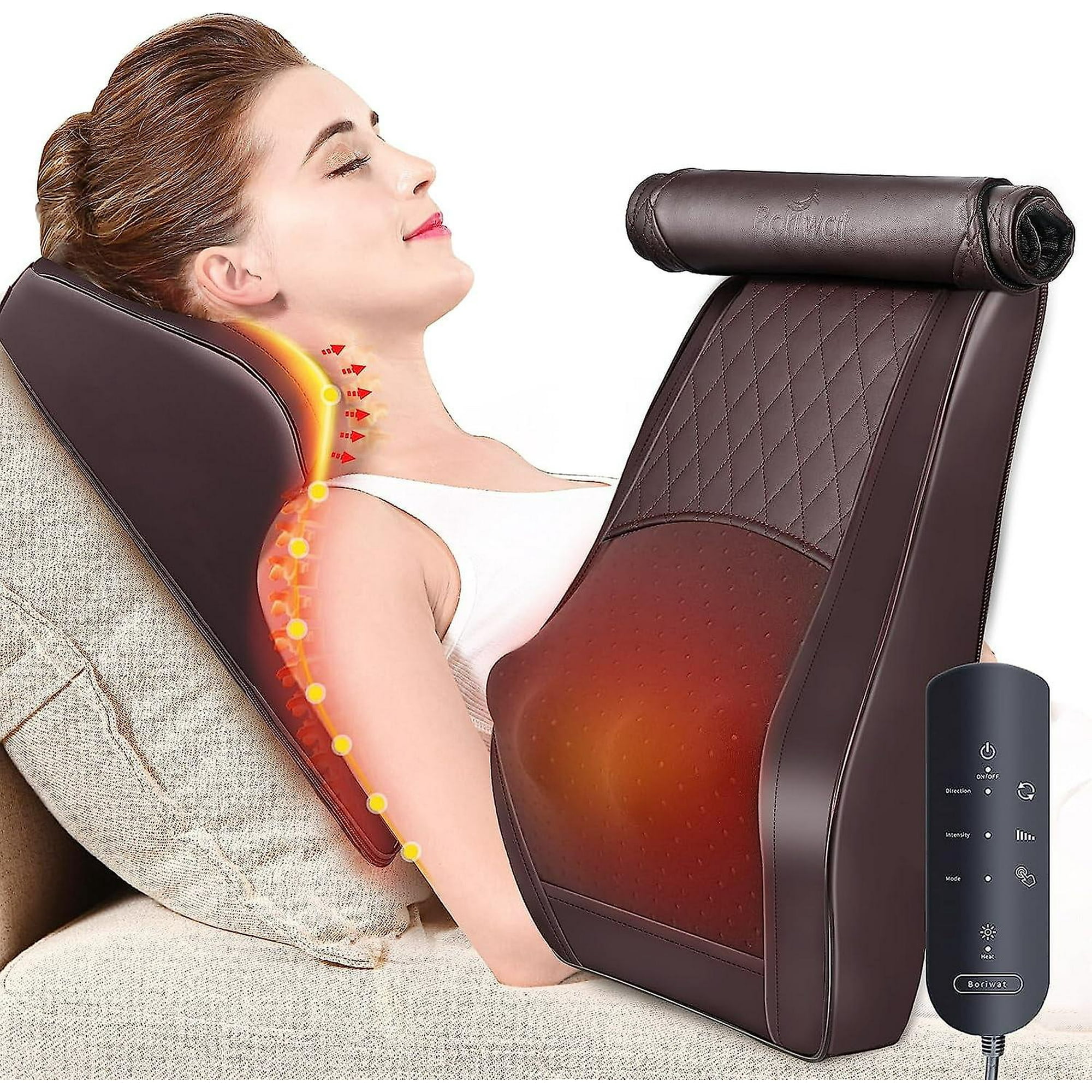 With Heat Shiatsu Massage Pillow Review Vibration Massage Homedics