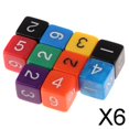 thumbnail image 1 of Juego de Dados Acrílicos Baoblaze de 6x10 Uds. para Juegos de Mesa 6 piezas, 1 of 8