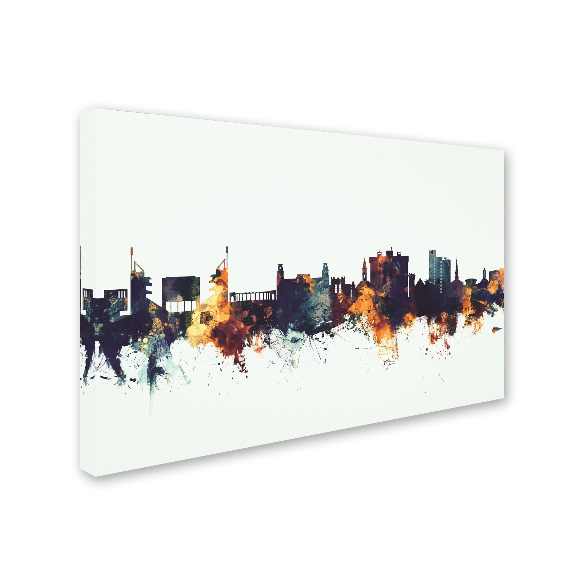 Trademark Fine Art 'Fayetteville Arkansas Skyline V' Canvas Art by Michael Tompsett