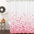 thumbnail image 5 of Valentine Shower Curtain, 72"X72" Heart Valentine''s Day Shower Curtains, Valentines Day Machine Washable Cloth Waterproof Bathroom Decor Set with Hooks(72" WX72 H), 5 of 6