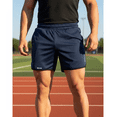 thumbnail image 2 of Short Deportivo Bloosom  Ejercicio Gym Slim Fit Elástico Azul Marino L, 2 of 4