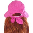 thumbnail image 4 of Women's UPF 50+ UV Sun Protective Wide Brim 2 in 1 Beach Hat Visor Rose, 4 of 4