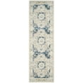 thumbnail image 6 of SAFAVIEH Evoke Teale Traditional Bordered Runner Rug, Ivory/Blue, 2'2" x 19', 6 of 7