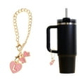 thumbnail image 3 of Unique Bargains 1 Pc Heart Bow Letter L Water Cup Pendant for Travelling Pink Alloy, 3 of 5