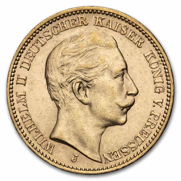 Germany Gold 20 Marks (Random) Avg Circ