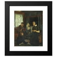 thumbnail image 2 of Gustav Vermehren 15x18 Black Modern Framed Museum Art Print Titled - Interior from Hedeboegnen, 2 of 5