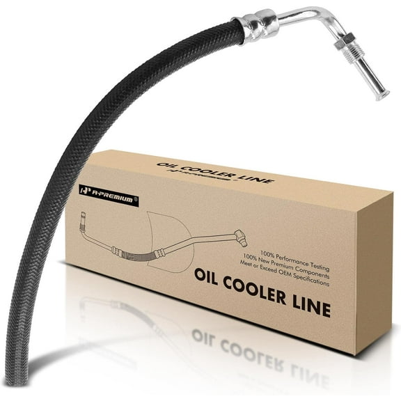 A-Premium Automatic Transmission Oil Cooler Line Hose Assembly Compatible with Chevrolet Camaro Pontiac Firebird 1993-2002 Inlet To Transmission Upper