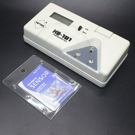 

191 Temperature Tester LCD digital display Soldering Iron Tip Thermometer + Line